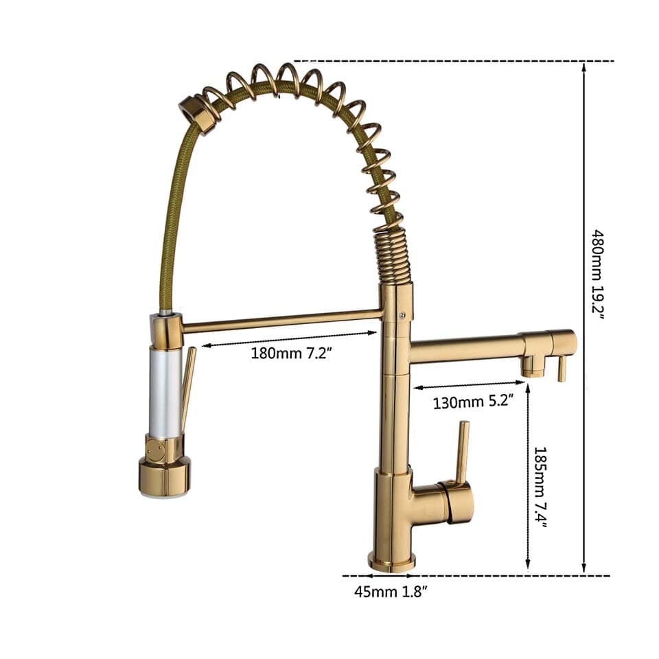 Solid Brass Gold luxurious Faucet